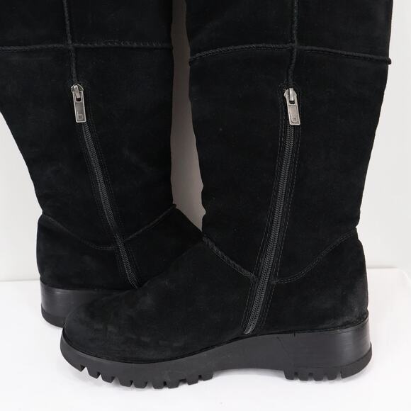 Bionica Caleen One The Knee Suede Boot Black Size 8.5 - Picture 6 of 10